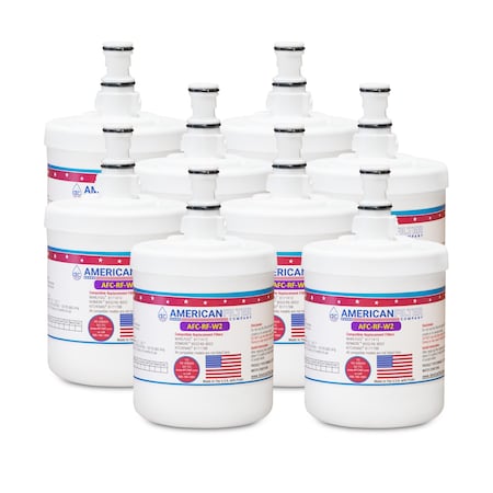 American Filter Co Whirlpool 09002P Comparable Refrigerator Water Filters (made by Model number AFC-RF-W2), 8PK 09002P-AFC-RF-W2-8-69117